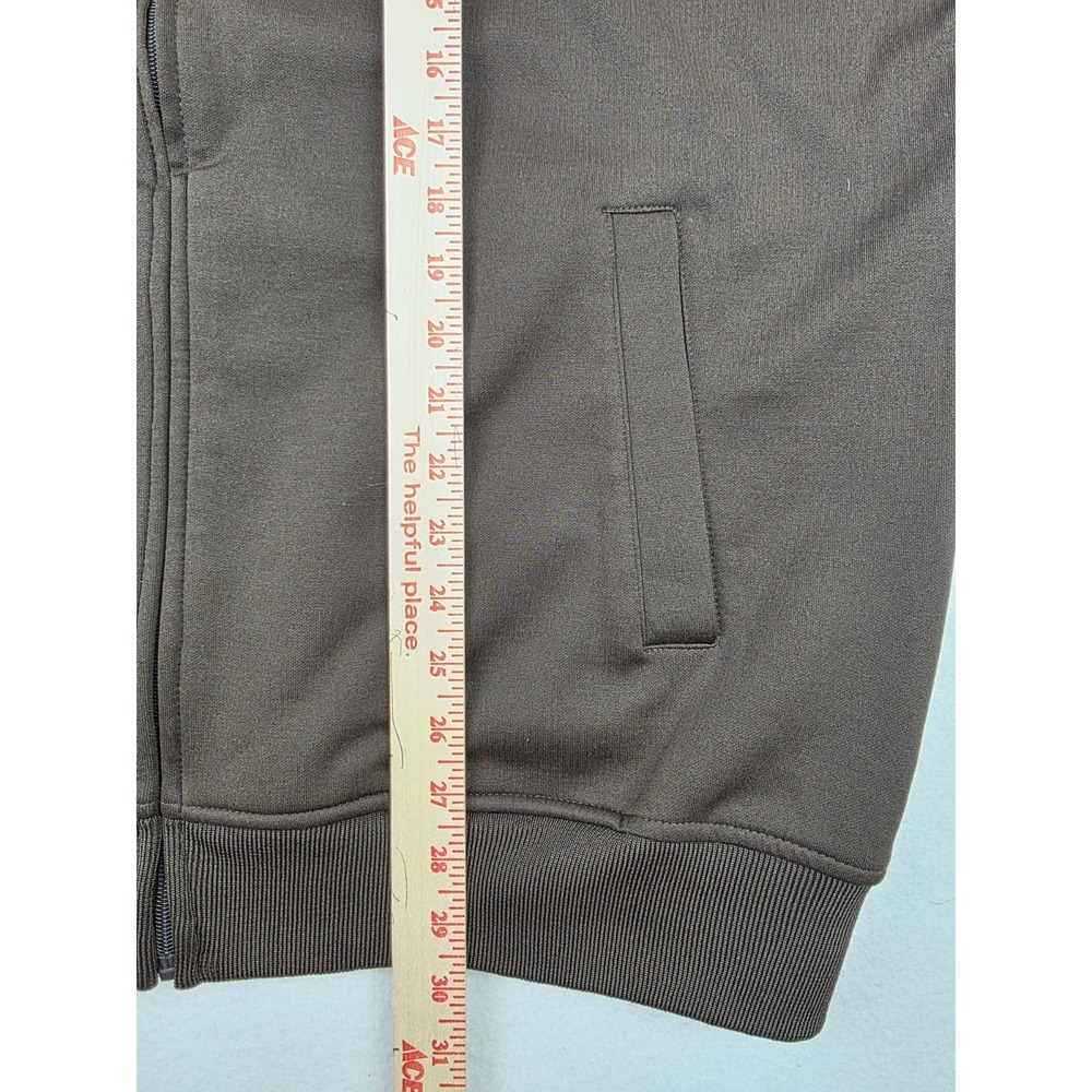 Y2K Ecko Unlimited Men's Jacket Brown Embroidered Rhino Logo Full Zip Up Mens XL - Picture 7 of 7